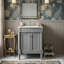 Meuble-lavabo autoportant 24 po avec lavabo en céramique, armoire de rangement avec cadre en bois massif et tablette de rangement 24 po-1498176464-1491601351