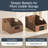  Hyacinth Angled Pantry Storage Baskets W/ Handles, Chalkboard & Marker (Pack Of 2) - Chestnut-161828813