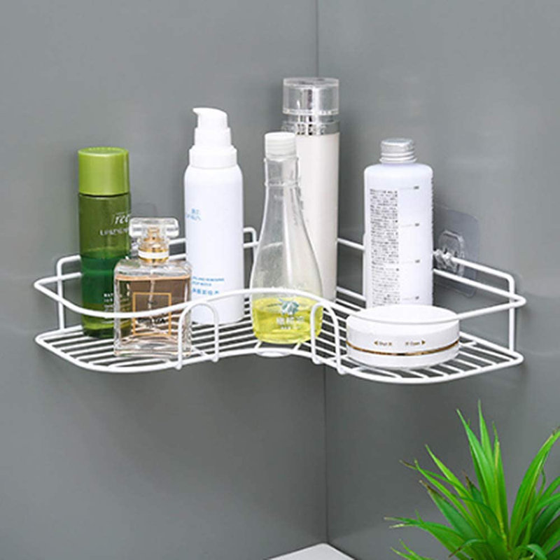 Galipeau Metal Bathroom Shelves, White