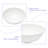 16"X16" White Ceramic C Vessel Bathroom Sink
