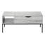 Table basse rectangulaire à plateau relevable, l 42 po x P 20 po x H 18 po, métal, panneau de particules, 1 pièce, table basse, gris-131199513
