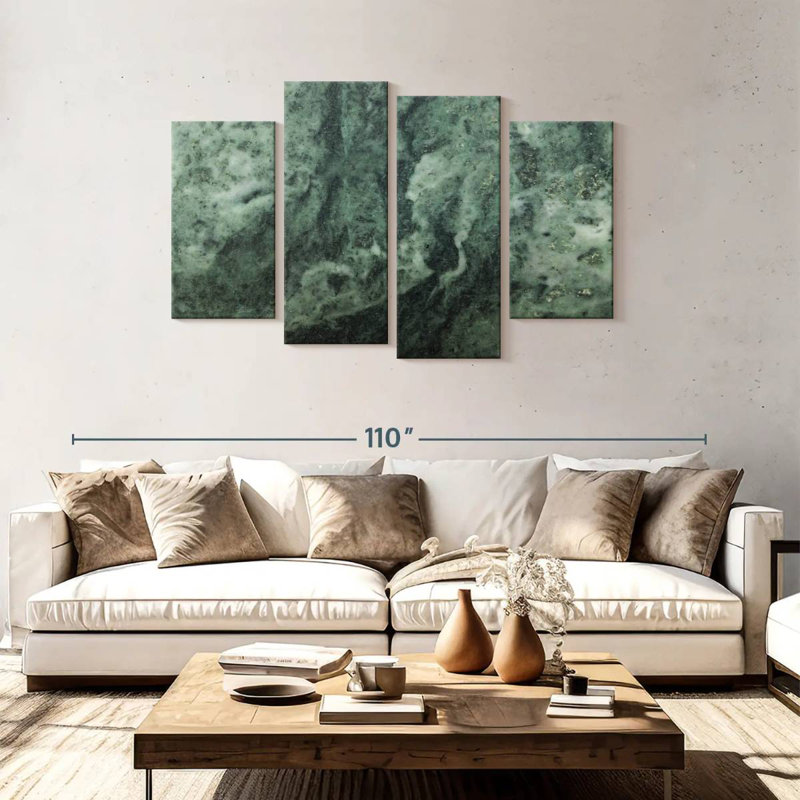 Avery Abstract Malachite, 48'' H x 75'' W