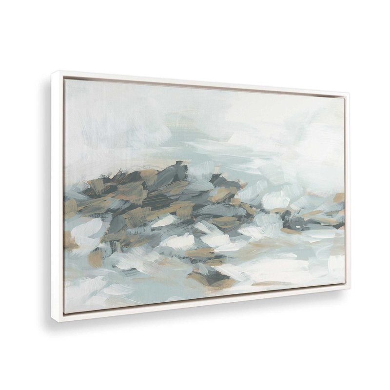 «Clouded Breakers I» par June Erica Vess, reproduction d'art sur toile, H 36 po x l 48 po, Blanc