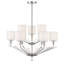 Luminaire suspendu 9 lumières DEL