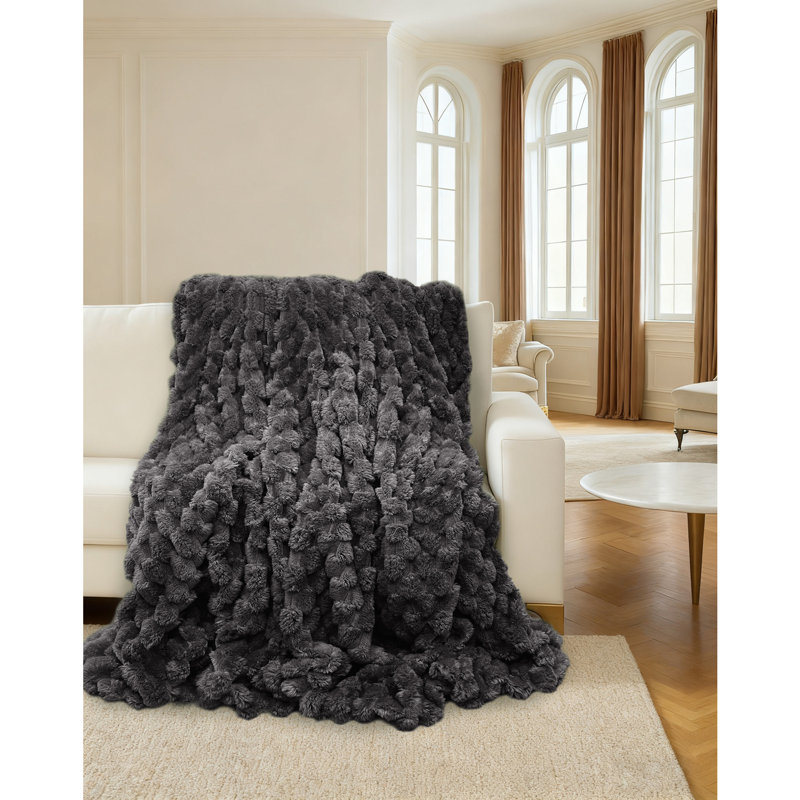 Throw Blanket, 200cm x 150cm, Grey
