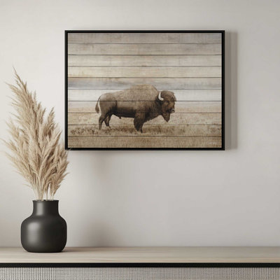 Rustic Bison by Amber Sterling Art Print