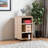 Dandoy Cabinet with Open Shelves in White Finish, 29'' H X 15.59'' W X 17.47'' D