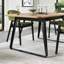 Airius Extendable Metal Base Dining Table-480542517-480542518