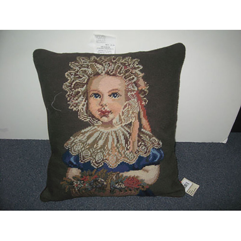 Lace Needlepoint Pillow