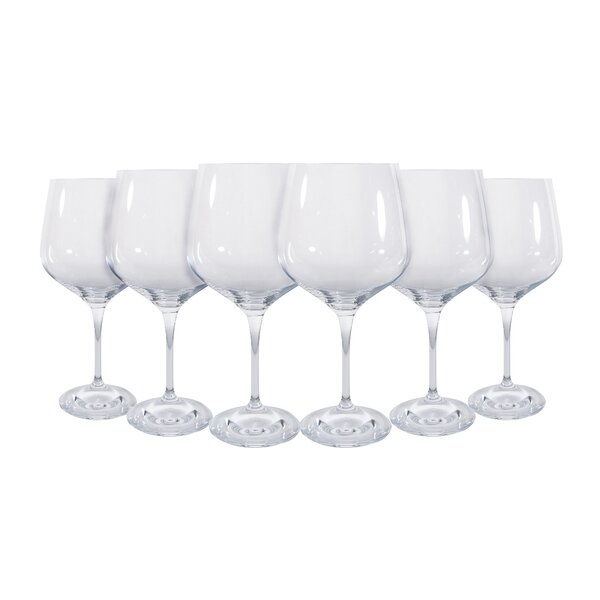 Crystal Martini Stem Glasses, Set of 6 - Hudson Grace