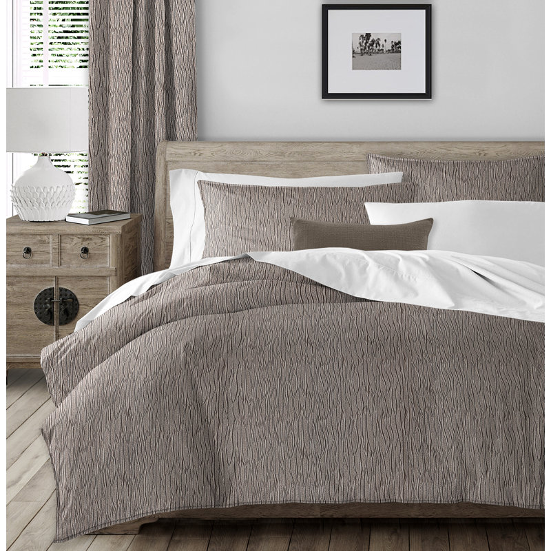 Sylvio Comforter Set, Chocolate, King Comforter + 2 Shams