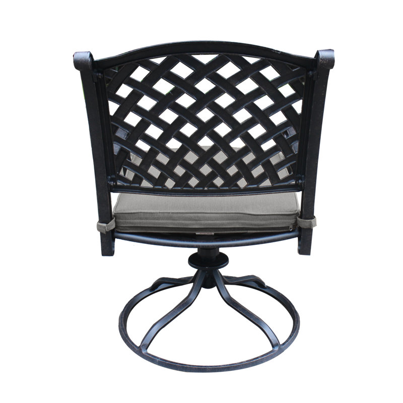 Criddle Swivel Patio Chair with Cushions