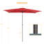 Parasol de marché rectangulaire 120 po x 78 po Dopico-2026650502