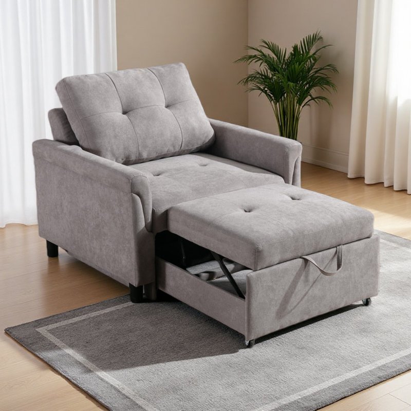 Fauteuil convertible 35 po, Gris