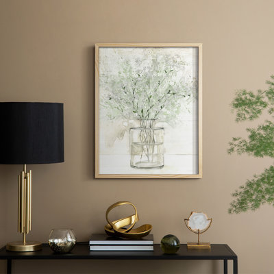 «Greens of Summer I», reproduction encadrée - bois massif