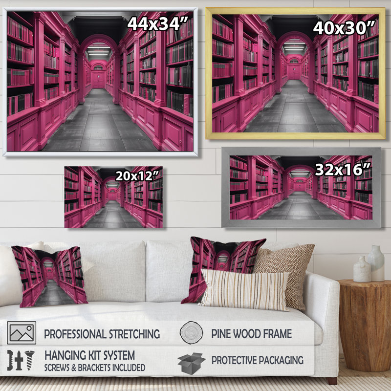 Baringer - Bibliothèques, art mural, Cadre flottant noir, H 12 po x l 20 po