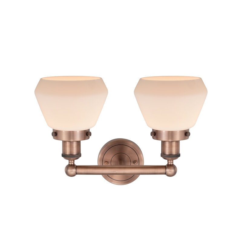 Rivka 2 - Light Dimmable Vanity Light, Matte White, Antique Copper
