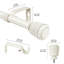 Tringle à rideau simple 5/8 po avec faîteaux-301267987-301267991