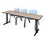 Table de formation Neyland Cain T-Base et 3 chaises empilables-32520360-32520361