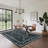 Modern Floral Machine Washable Rug for Living Room, Farmhouse Flower Soft Non Shedding Floor Covering with Non Slip TPR Backing, Indoor Foldable Low Pile Thin Mat-1041885241
