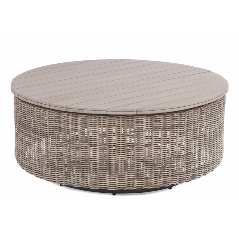 Paradise Bay Outdoor Round Teak Chat Table