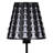 16" Traci Black Geometric Metal Table Lamp