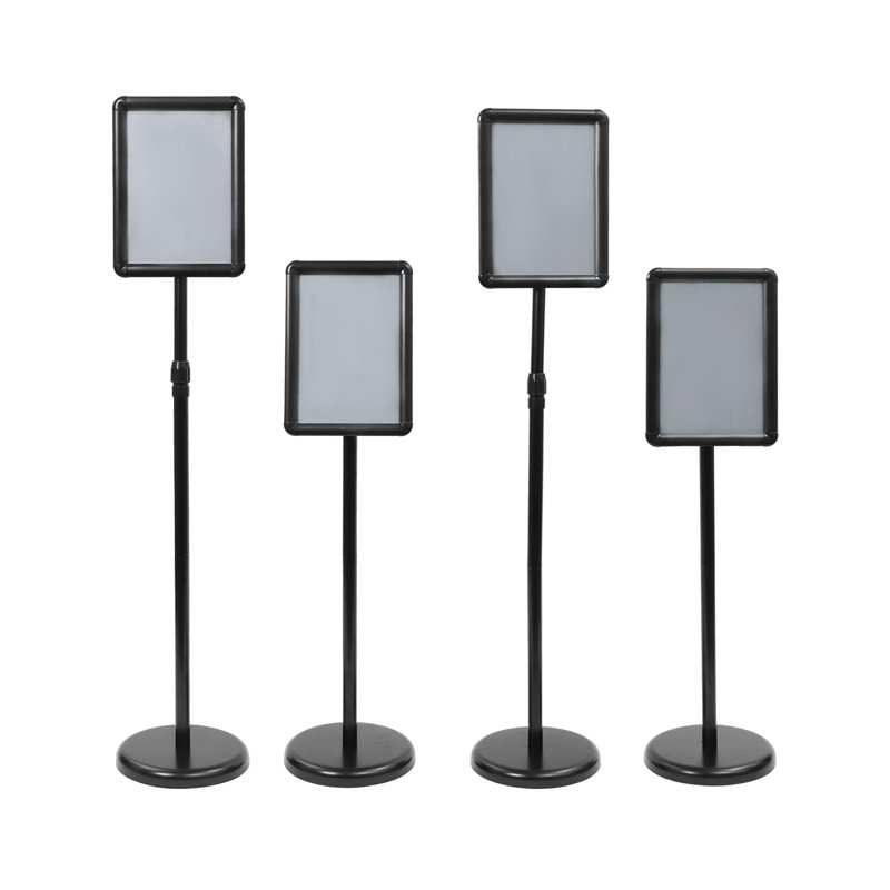 4 paquets de supports à enseignes réglables sur pied