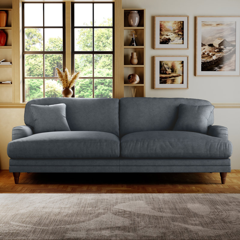 Adaku 4 Seater Sofa  , Burnished Beech, Granite