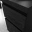 Bureau en L, finition noire