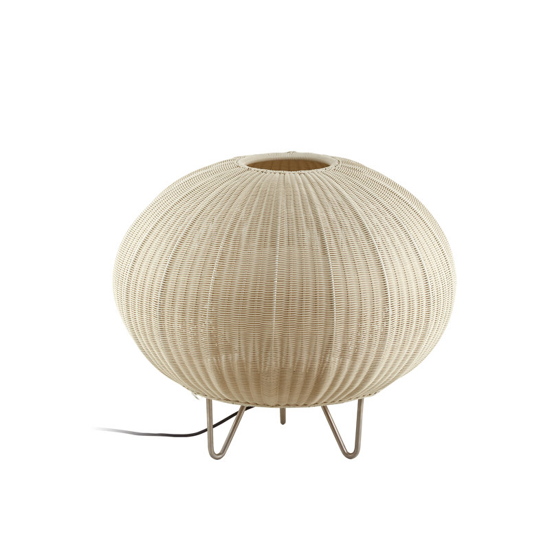 Lampe sur pied 24,02 po Garota, Ivoire / blanc