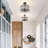 4-light Crystal Semi Flush Mount