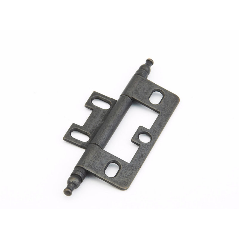 Hinges 3'' x 0.88'' Metal Traditional Hinge, Distressed Bronze