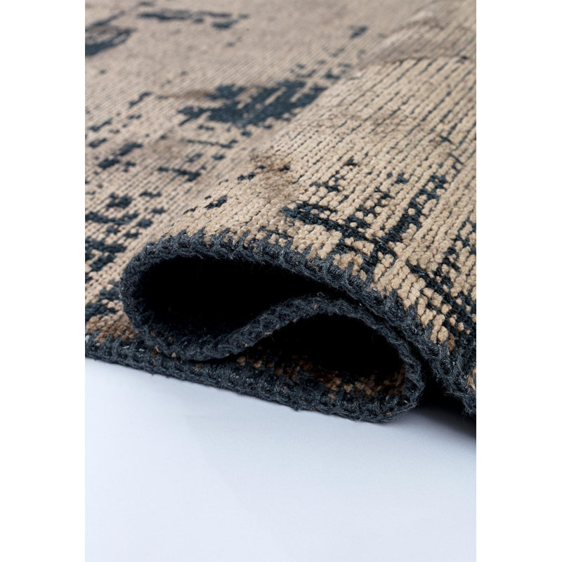 Amandajean Abstract Hand Loom Indoor / Outdoor Area Rug, Rectangle 5'3" x 7'6"