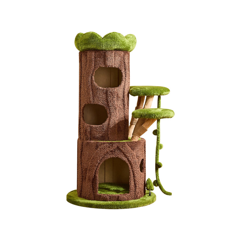 3 Tiers Cat Tree with Condons,Perch,Scratching Posts