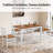 5-Piece Kitchen Dining Table Sets, Space-Saving Solid Wood Kitchen Dining Sets with 4 Slat Back Chairs-1625856378