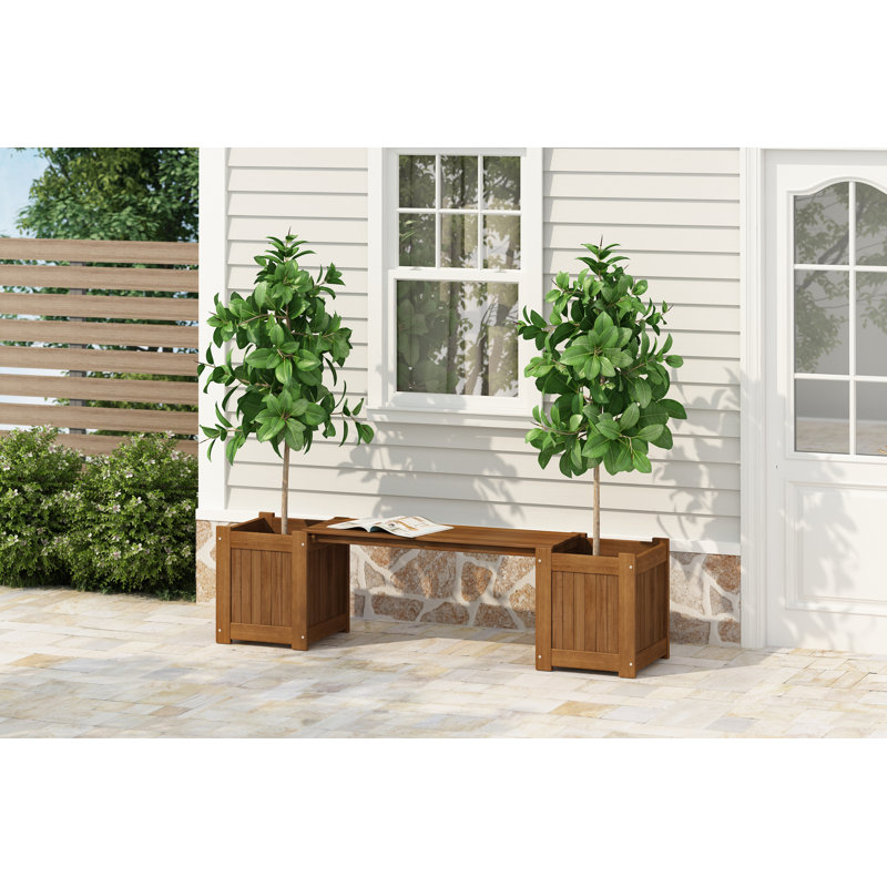 Fallah Raised Garden Bed, Brown