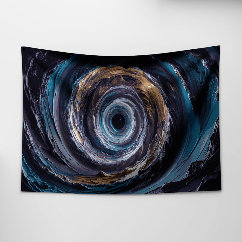 Tapisserie murale Space Wormhole, 88 po x 104 po