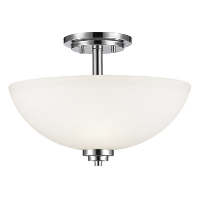 Cardiff Glass Semi Flush Mount