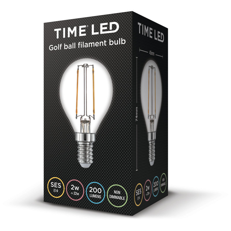 2W E14 LED Globe Light Bulb