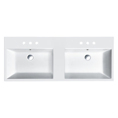 New Light 125 49.21'' L Bathroom Sink