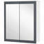Armoire à pharmacie de salle de bain avec miroir, armoire à miroir murale de salle de bain 27 po x 30 po, armoire murale de salle de bain avec rangement, portes doubles et 2 tablettes réglables