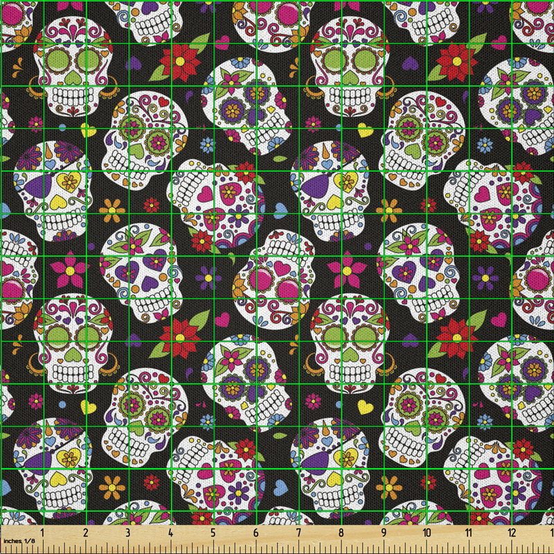 Daionna Sugar Skull Fabric