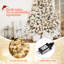 Arbre de Noël artificiel pin blanc avec 250 lumières claires / blanches-69878701