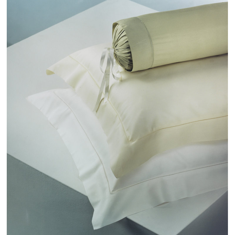 Eleonora Sateen Pillow Case, Standard, Ivory