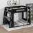 Wooden Gaming Bunk Bed With Built-In Desk, LED Lights, USB Port, And 2 Storage Shelves-121605893-121605897