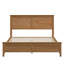 Lit plateforme moderne en bois massif avec support de lattes en bois robuste, aucun sommier requis-39502217-39502219