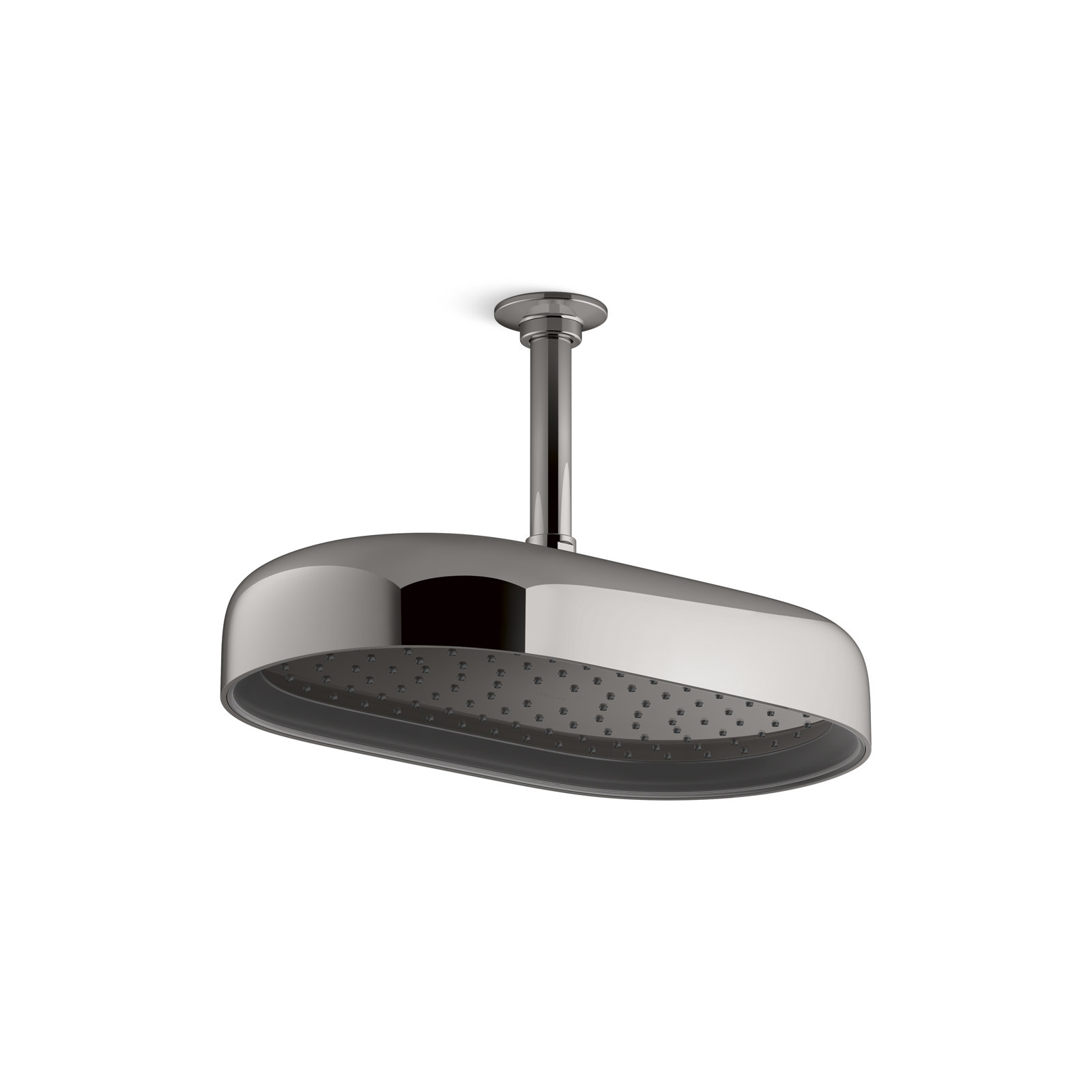 Statement 14" 2.5 GPM Oblong Rainhead, Vibrant Titanium