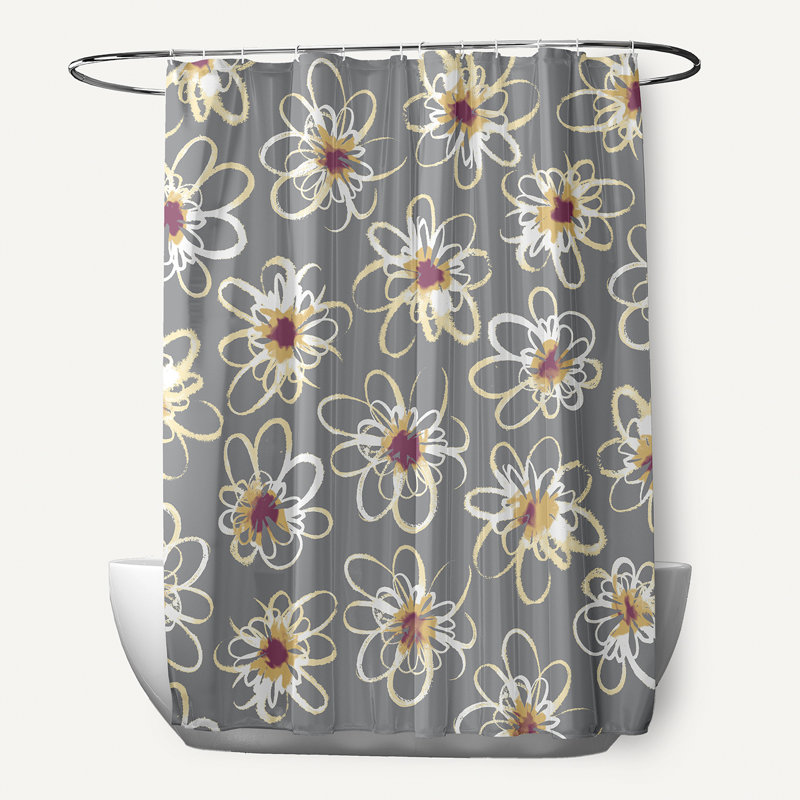 Rideau de douche simple Slezak, Gris