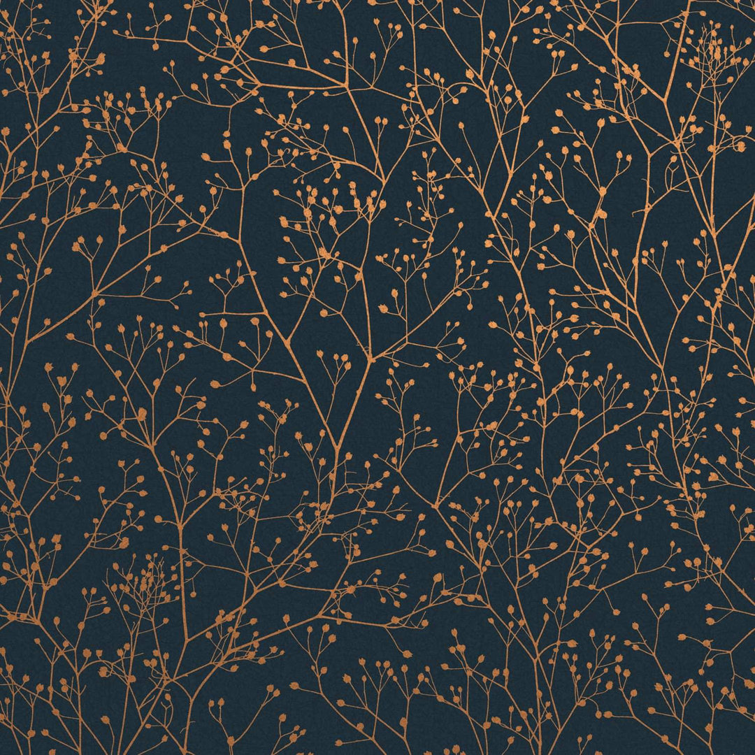 Clarissa Hulse Gypsophila Metallic Floral Wallpaper