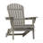 Outdoor Wooden Folding Adirondack Chair Set Of 2 With Pre-Assembled Backrest, Wood Patio Chair For Garden Backyard Porch Pool Deck Firepit